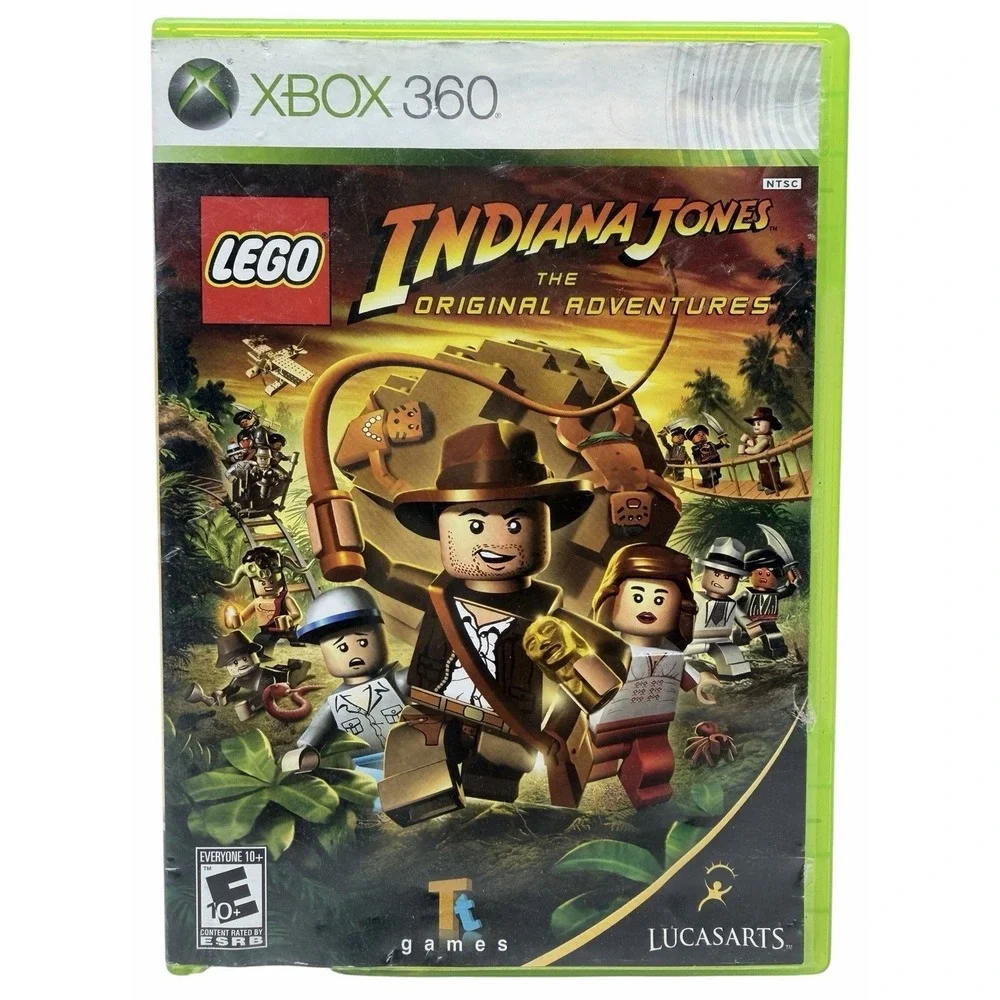 LEGO Indiana Jones The Original Adventures Xbox 360 Complete CIB Tested Damaged